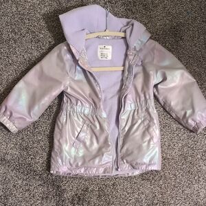 Shimmering Lavender Kids Raincoat